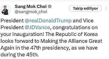 Japonya ve Güney Kore liderleri göreve başlayan ABD Başkanı Trump'ı tebrik etti