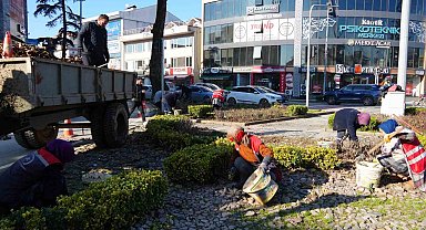 Kaldırım tadilatı ve peyzaj çalışmaları devam ediyor