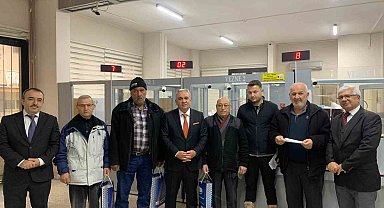 Karaman'da yeni yılın ilk vergisini ödeyenlere sürpriz