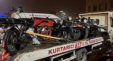Karasu'da 20 motosiklet trafikten men edildi