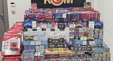 Kargo aracında 3 milyon liralık kaçak ürün ele geçirildi