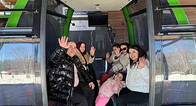 Kartepe Teleferiği'nde tatil yoğunluğu