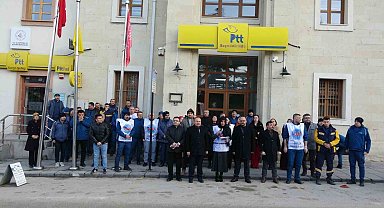 Kastamonu'da PTT çalışanlarından Rize'deki saldırıya tepki