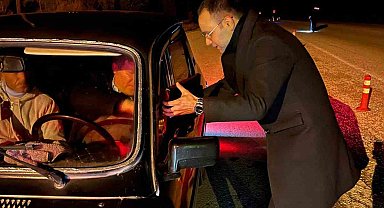 Kaymakam Kahveci yılbaşı akşamı kolluk kuvvetlerini yalnız bırakmadı