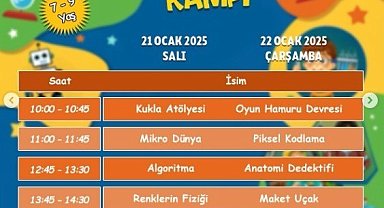 Kayseri Bilim Merkezi'nden verimli ve keyifli bir tatil için yarıyıl kampı
