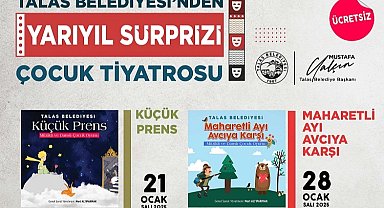 Kayseri Talas'ta çocuklara yarıyıl sürprizi