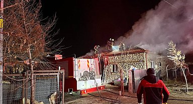 Kayseri'de müstakil evde korkutan yangın