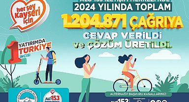 Kayseri'nin sesine kulak veren Alo 153 2024'te rekor kırdı