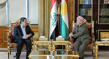 KDP Başkanı Barzani, terör örgütü PKKYPG elebaşı Mazlum Abdi ile görüştü