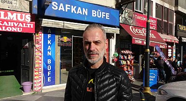 Keçi ile büfeye girdi, olanlar oldu