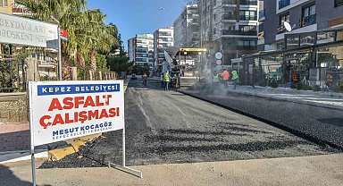 Kepez'de altyapı kazıları sebebiyle bozulan asfalt yenilendi