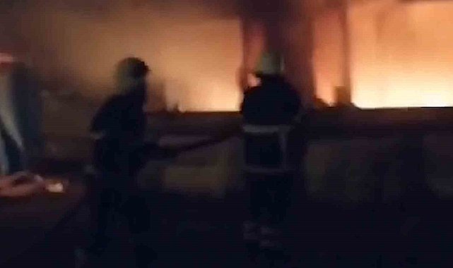 Kırıkkale'de baraka yangını