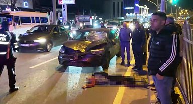 Kırmızı ışıkta durmayan otomobil yaşlı kadına çarptı: 1 ölü