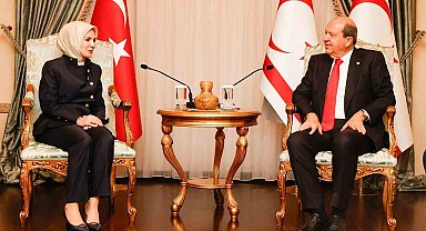 KKTC Cumhurbaşkanı Tatar, Aile ve Sosyal Hizmetler Bakanı Göktaş'ı kabul etti