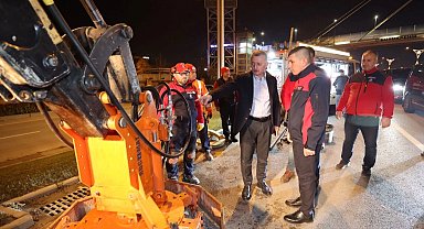 Kocaeli Büyükşehir yeni yıla yol bakımıyla girdi