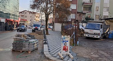 Kocaeli İzmit'teŞehit Kazım Caddesinde çalışmalar sürüyor
