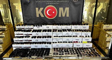Kocaeli'de 169 bin 680 adet gümrük kaçağı güneş gözlüğü ele geçirildi