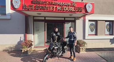 Kocaeli'de çalınan motosiklet İstanbul'da bulundu