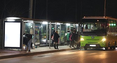 Kocaeli'de duraklar ışıl ışıl