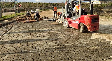 Kocaeli'de kilit parke taşlarıdöşendi