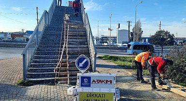 Kocaeli'den Gebze'de üst geçit tadilatı