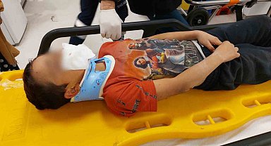 Köpekten kaçan çocuğa araç çarptı