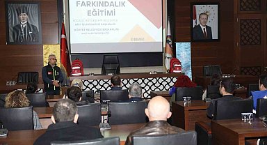 Körfez Belediyesi'nde afet eğitimi verildi