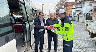 Kütahya'da jandarmadan okul servislerine sıkı denetim