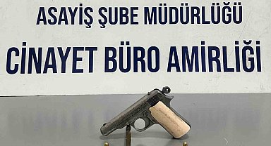 Kütahya'da ruhsatsız tabanca ve ceza işlemi