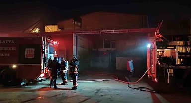 Malatya'da işyeri yangını
