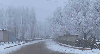Malazgirt'te dondurucu soğuklar