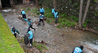 Manisa Çaybaşı Deresi'nde yoğun mesai