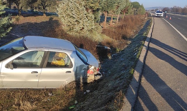 Manisa'da trafik kazası: 1 ölü 1 yaralı