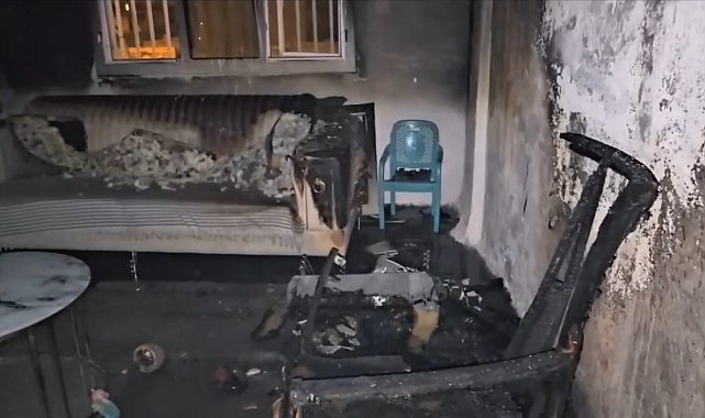 Mardin'de ev yangını çevreye sıçramadan söndürüldü