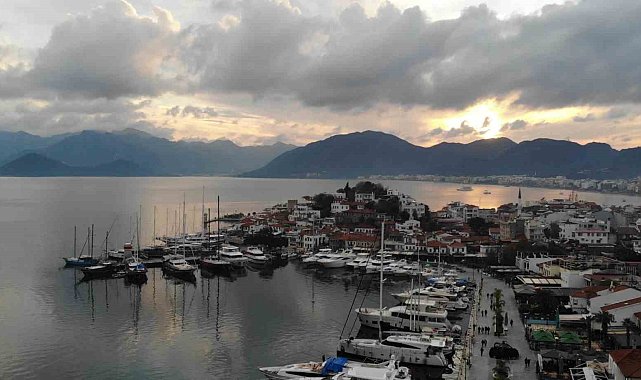 Marmaris'te yağışlı hava etkisini sürdürüyor