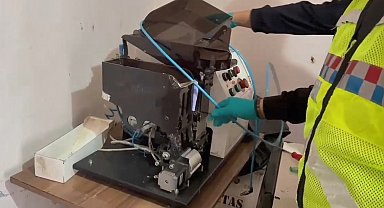 Mersin'de evi sigara dolum tesisine çeviren 3 şüpheli yakalandı
