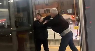 Metro istasyonu boks ringine döndü