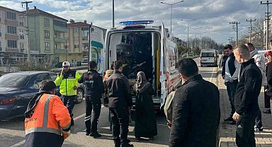 Minibüs bisiklete çarptı: 1 yaralı