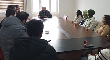 Müdür Yıldız Çıldır'a yeni atanan öğretmenlerle biraraya geldi