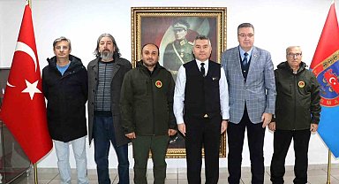 Muğla Büyükşehir Gazeteciler Cemiyeti'nden, Tuğgeneral Büyük'e ziyaret