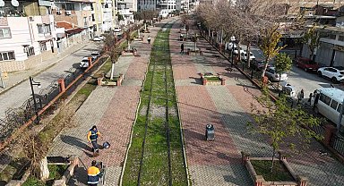 Nazilli Belediyesi yürüyüş yolu ve parkları bakıma aldı