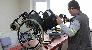 Nilüfer'de tekerlekli sandalye tamir hizmetine büyük ilgi
