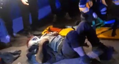 Odun yüklü traktör ile çarpışan tır alev alev yandı: 3 yaralı