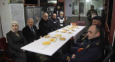 Ordu'da görevi başındaki personellerin yeni yılı kutlandı
