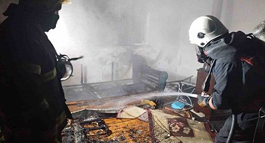 Ordu'da yangında mahsur kalan şahıs itfaiye ekiplerince kurtarıldı