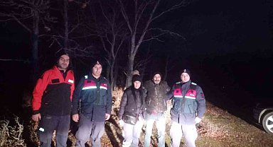 Ormanlık alanda kaybolan çift arama kurtarma ekiplerince bulundu