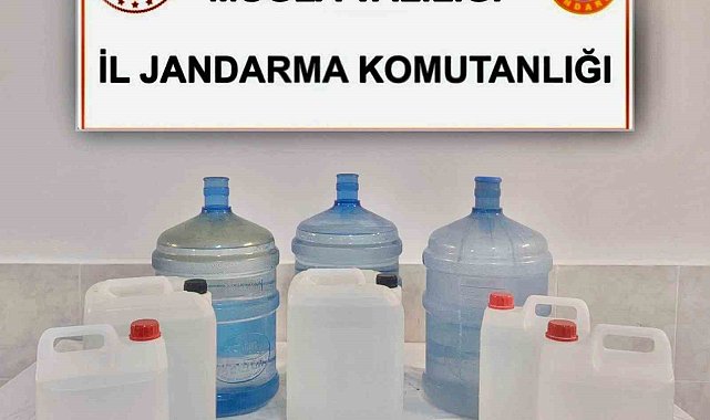 Ortaca'da 65 litre sahte rakı ele geçirildi