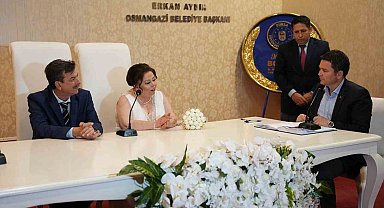 Osmangazi'de 1 yılda 6 bin 636 nikah kıyıldı