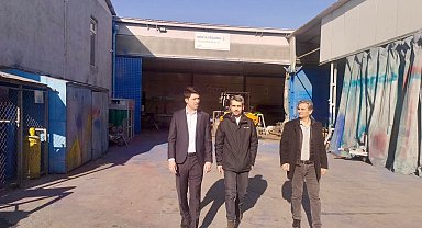 Pazaryeri sanayisine Kaymakam Kahraman'dan ziyaret
