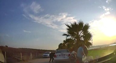 Piknik yapan ailenin aracını böyle soydu